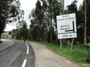 A poucos metros de sairmos da N108 e entrarmos na N319-2