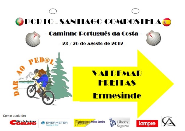 Caminho de Santiago 2012 - Dorsal para as bikes