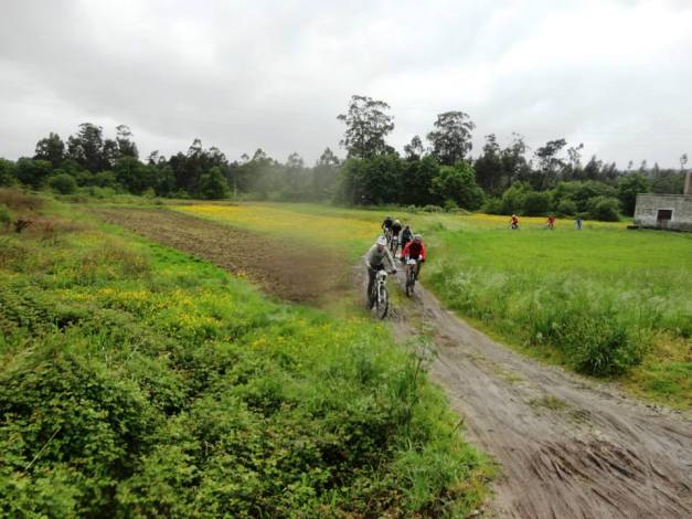 Esta etapa ficou marcado pela imensa chuva!